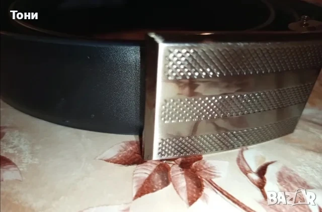 Нов Стилен Мъжки Колан Изцяло от Естествена Кожа 130см., снимка 3 - Колани - 52790927