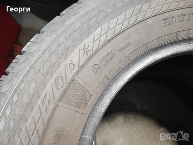 2бр.всесезонни гуми 225/75/16C Continental, снимка 4 - Гуми и джанти - 52791155