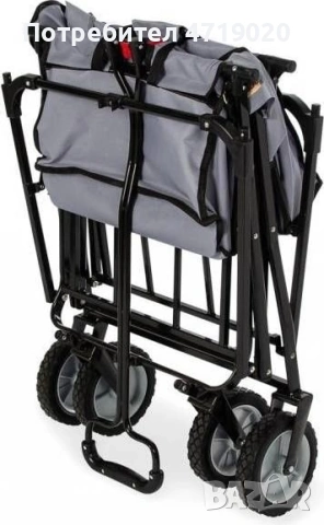 Сгъваема ръчна количка с покрив за къмпинг и плаж Pinolino Paco, снимка 8 - Градински мебели, декорация  - 54179315