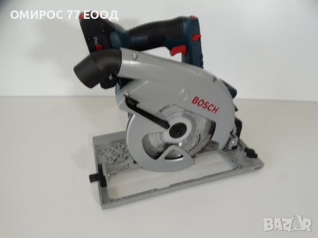 Bosch GKS 18V - 68 + 4.0 Ah - Акумулаторен циркуляр + линеал 1600 мм, снимка 14 - Други инструменти - 46291071