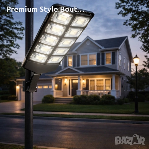 Улична соларна лампа BK-260-10 DRAGON 3000W - мощна и икономична, снимка 3 - Соларни лампи - 53881863