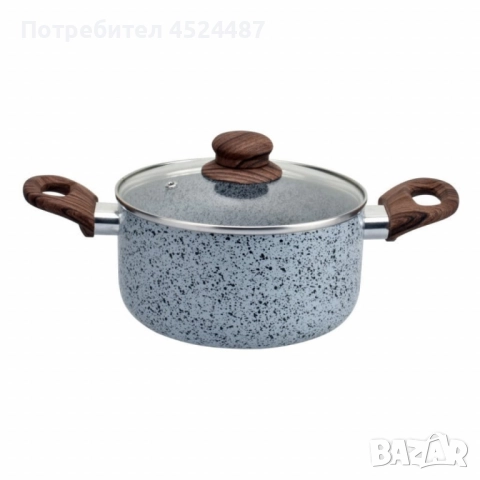 Тенджера Voltz Siena, Мраморно каменно керамично покритие, снимка 4 - Съдове за готвене - 50192434