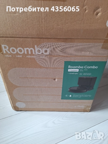 Прахосмукачка робот 2 в 1- сухо и мокро почистване IROBOT ROOMBA Combo 2 Essential Black, снимка 8 - Прахосмукачки - 52040974