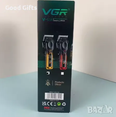 Машинка за подстригване VGR V-656 – Професионална, с 2000mAh батерия, LCD дисплей , снимка 3 - Машинки за подстригване - 50390835