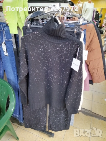 Дамски комплект плетиво декориран със камън, снимка 10 - Спортни екипи - 52627875