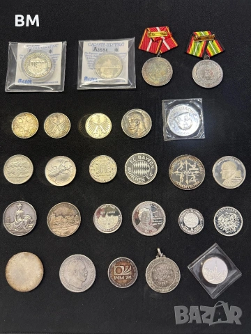 Сребърни медали ордени монети , снимка 2 - Антикварни и старинни предмети - 53478669