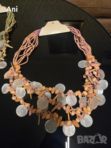 Уникални гердани РЪЧКА ИЗРАБОТКА със седеф, снимка 9 - Колиета, медальони, синджири - 52462191