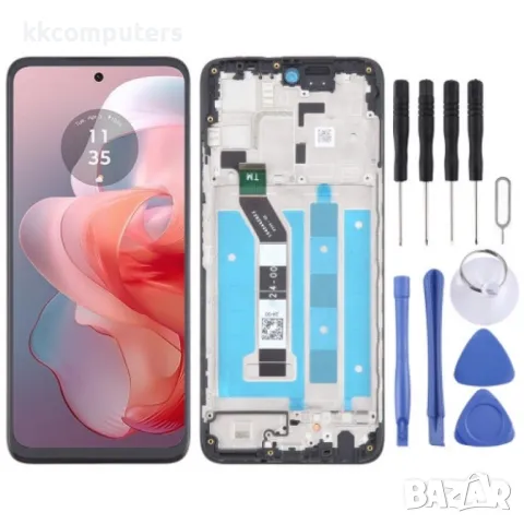 LCD Дисплей и Тъч Скрийн с рамка за Motorola Moto G Power 2024