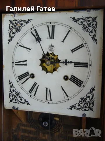 Старинен Стенен Часовник Brass Clocks - Работещ, снимка 5 - Антикварни и старинни предмети - 49627347