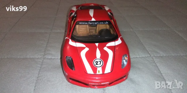 Ferrari F430 Fiorano Bburago - Мащаб 1:24, снимка 8 - Колекции - 48480619