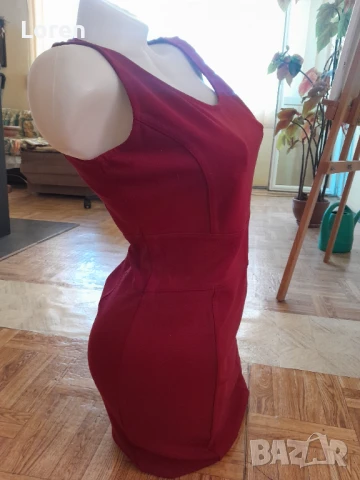 💋Miss Etam💋Рокля бордо, снимка 7 - Рокли - 50577667