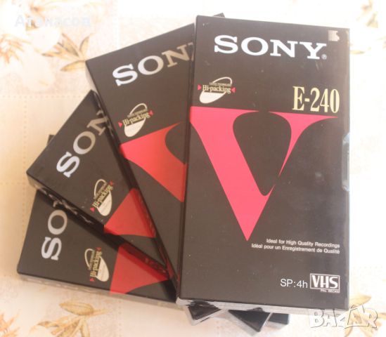 Видеокасети SONY 240min VHS Video Cassettes Tapes, снимка 6 - Плейъри, домашно кино, прожектори - 46421382