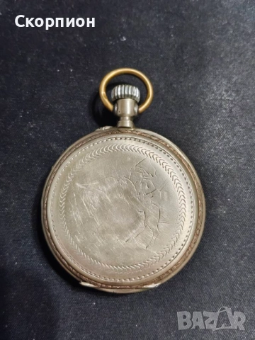 Швейцарски СРЕБЪРЕН джобен часовник 1901г. - 6 Рубина-ПЕРФЕКТЕН, снимка 16 - Джобни - 51389541