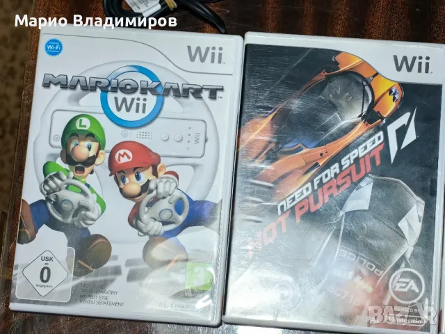 Nintendo Wii Black + Mario kart, NFS, снимка 7 - Nintendo конзоли - 49602207