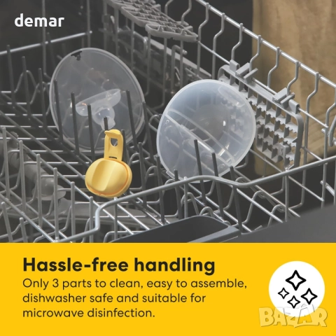 Електрическа помпа за кърма Medela Motion InBra – високоефективна,2 бр, снимка 7 - Помпи за кърма - 52692939