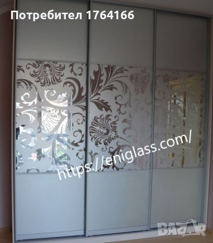 Врати ,стъклени прегради от матово стъкло с шарки по ваш избор, снимка 1 - Секции и витрини - 46007253
