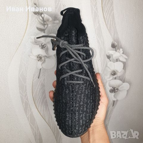 Оригинални маратонки adidas Yeezy Boost 350 Pirate Black (2015)  номер 45 ,5-46, снимка 17 - Маратонки - 40684156