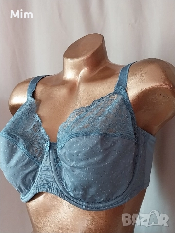 hunkemoller 95 E Син сатенен сутиен , снимка 2 - Бельо - 52182587