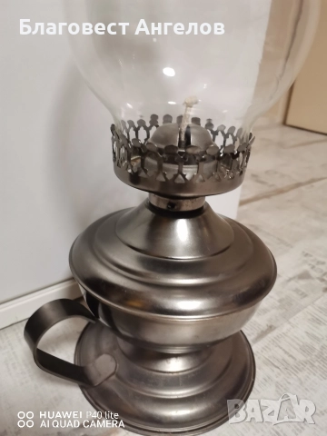 Метална газена лампа , снимка 2 - Антикварни и старинни предмети - 52775733