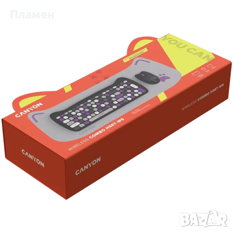 Безжичен комплект клавиатурата и мишка с пад, снимка 4 - Клавиатури и мишки - 53080824