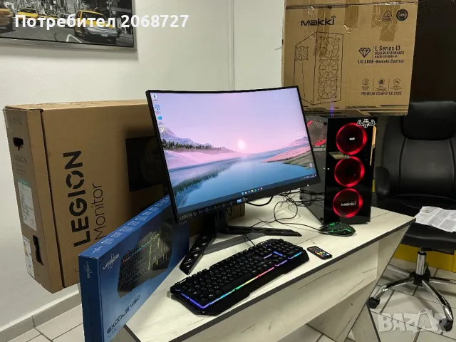 Геймърски компютър Ryzen 3600 RTX3060 + монитор Lenovo, снимка 2 - Геймърски - 47394565