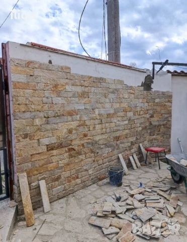 Лепене на всякакъв вид камък Вътрешни и външни ремонти 