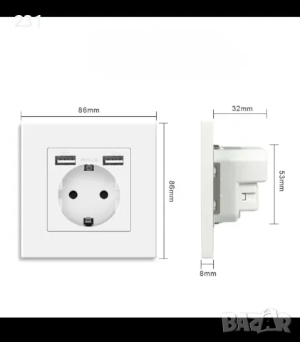 Електрически контакт с USB и Type C портове, снимка 5 - Друга електроника - 47840630