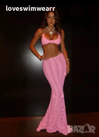 Плажен плетен комплект, снимка 3 - Комплекти - 51400156