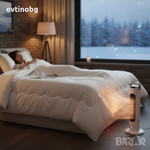 Вентилаторна печка 2 в 1 за бързо и равномерно отопление + целогодишен олекотен юрган за спокоен сън, снимка 4 - Други стоки за дома - 53788349