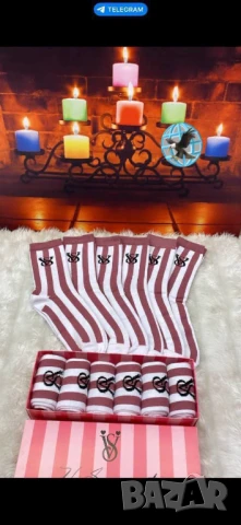 чорапи в кутия  adidas nike off white victorias secret tommy hilfiger gucci fendi balenciaga adidas, снимка 6 - Дамски чорапи - 50776197