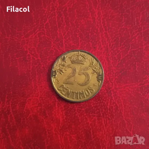 Испания 25 сентимос 1925 година, снимка 2 - Нумизматика и бонистика - 50417424
