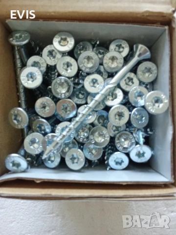 Професионални винтове за дърво тип "Торнадо" – HSeasy Pro 6х80, 100бр, снимка 1