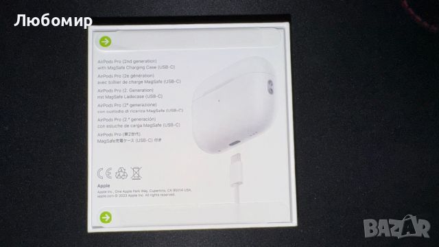 НОВО Apple AirPods pro [2gen] usb-c с две години гаранция , снимка 2 - Безжични слушалки - 46319643