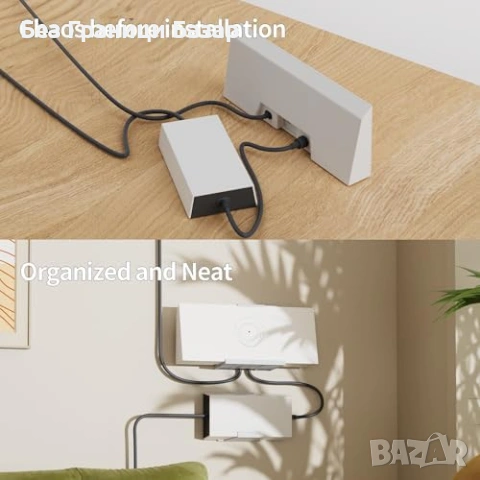 Нова Starlink Gen 3 стенна стойка за рутер и захранващ блок без пробиване с 3M лепенки, снимка 2 - Други стоки за дома - 54100933