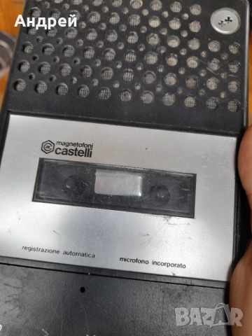 Стар касетофон Castelli 105, снимка 3 - Антикварни и старинни предмети - 53012932
