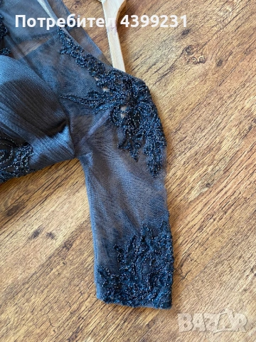 Луксозна бална рокля с тюл и дантела – елегантен силует, M, снимка 9 - Рокли - 54203135