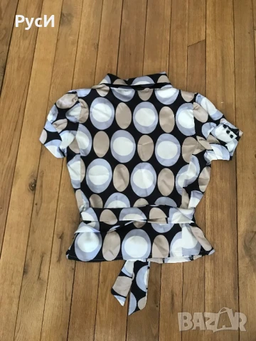 Дамска сатинирана блуза с V - oбразно деколте , снимка 3 - Ризи - 51308218