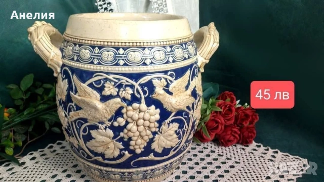 Разкошни рисувани кашпи с релеф, снимка 7 - Декорация за дома - 54152376