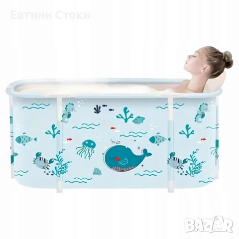 Сгъваема XXL вана с възглавница и изолация, снимка 7 - Душ кабини и вани - 53279953