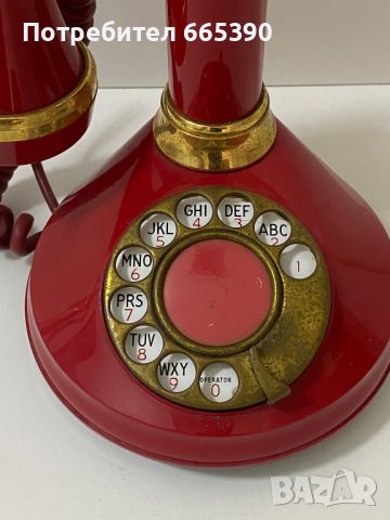 Уникален ретро телефон , снимка 5 - Антикварни и старинни предмети - 46113036