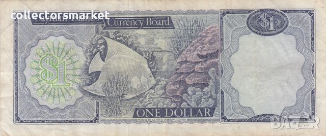 1 долар 1974, Кайманови острови, снимка 2 - Нумизматика и бонистика - 45340674