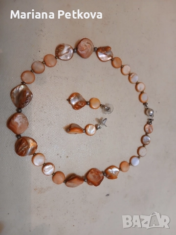 Комплект колие с обеци