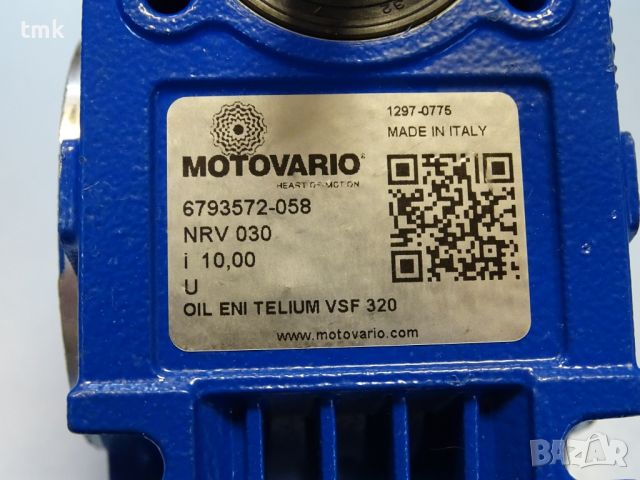 Червячен редуктор MOTOVARIO NRV030 worm gear reducer i:10.00, снимка 3 - Резервни части за машини - 45727087