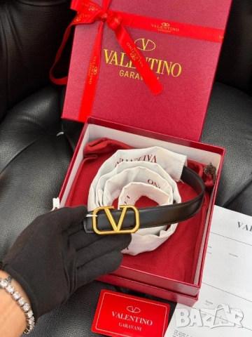 колани от естествена кожа в кутия, торбичка и сертификат valentino garavani louis vuitton , снимка 2 - Колани - 51896869