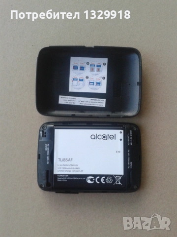 ОТКЛЮЧЕН 4G рутер АLCATEL /бисквитка/, снимка 2 - Рутери - 52798463