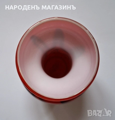 VB OPALINE - FLORENCE - Италианска ваза висока цветно стъкло цветя , снимка 9 - Други ценни предмети - 53432839