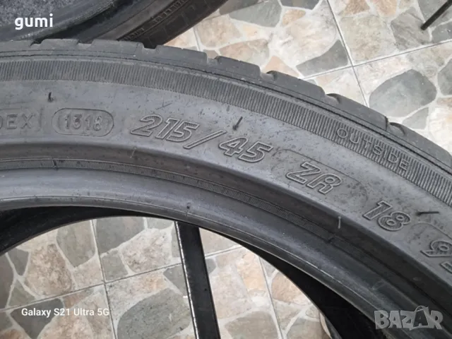 4бр летни гуми 215/45/18 MICHELIN L02986 , снимка 6 - Гуми и джанти - 50250313