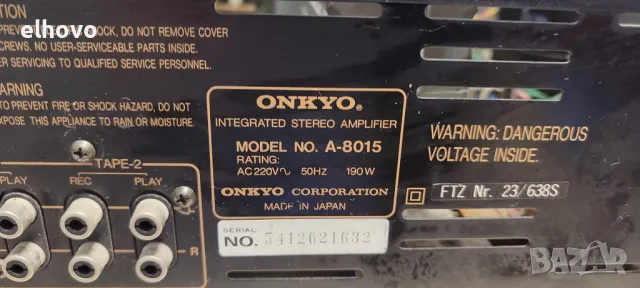 Стерео усилвател ONKYO A-8015#1, снимка 9 - Ресийвъри, усилватели, смесителни пултове - 48064071