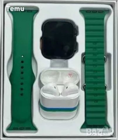 Комплект Smart часовник + TWS слушалки W26 Pro Max ULTRA / Цвят: Черен /няма ЮСБ накрайника директно, снимка 9 - Смарт часовници - 45681476