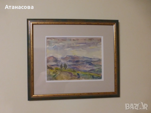 Картина акварел Георги Кьосеилиев 1998 г